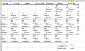 NaNo calendar