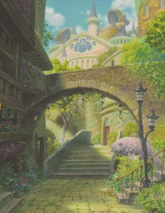 Artwork for Ding Dong Dell - the first town you visit in the new world.
